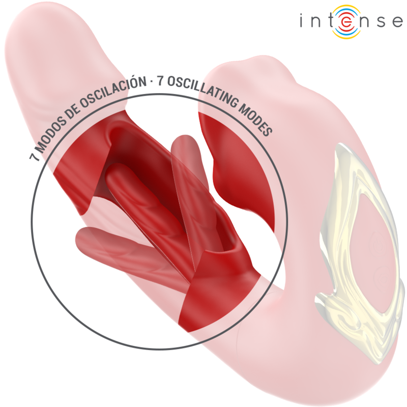 Comprar Intense Nathy Vibrador Doble Rojo – Estimulación Multifuncional Con Diseño Innovador-Noxtic
