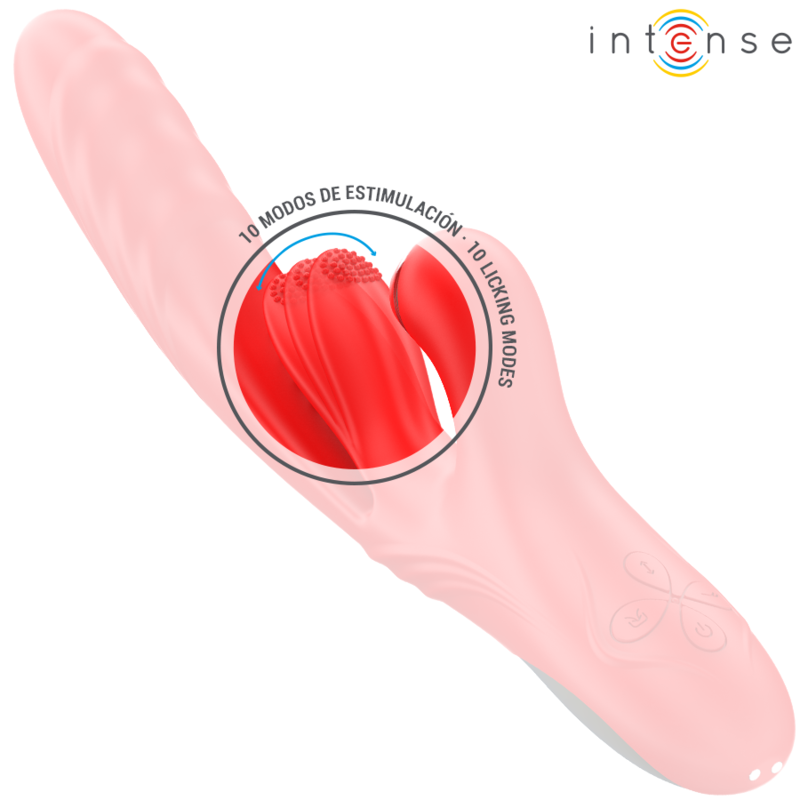 Comprar INTENSE Karol Vibrador Multifunción Rojo – Diseño Innovador Con Estimulación Y Succión Ajustable-Noxtic