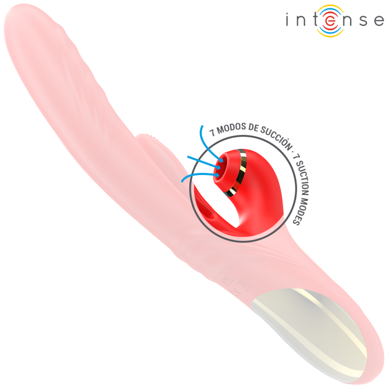 Comprar INTENSE Karol Vibrador Multifunción Rojo – Diseño Innovador Con Estimulación Y Succión Ajustable-Noxtic