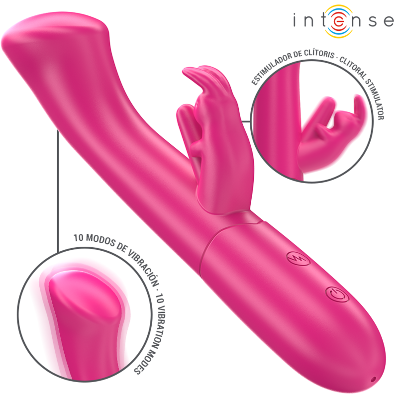 Comprar INTENSE Julieta Vibrador Rabbit 18 6 CM – Diseño Ergonómico Con 10 Modos De Vibración-Noxtic