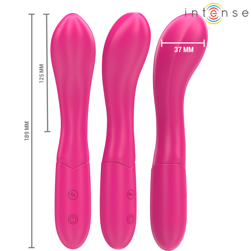INTENSE Lisette Vibrador Rosa – Flexible Con 10 Modos De Vibración Para Placer Personalizado