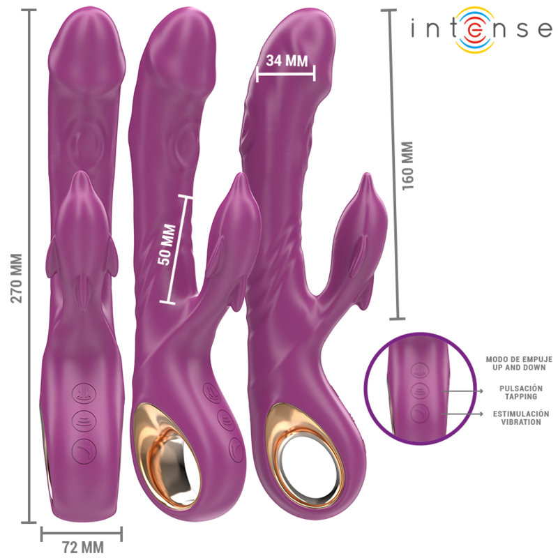 Comprar INTENSE Halle Vibrador Multifunción – Estimulación Externa Con Diseño Innovador En Color Morado-Noxtic