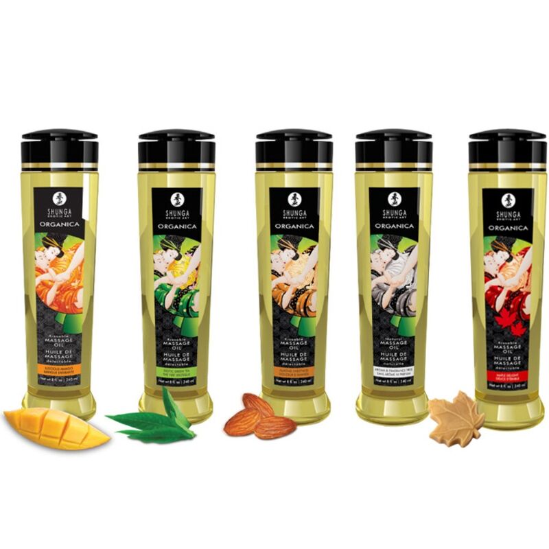 Comprar SHUNGA Aceite De Masaje Orgánico Mango 240 ML – Aceite Natural Para Una Experiencia Sensorial Sublime-Noxtic