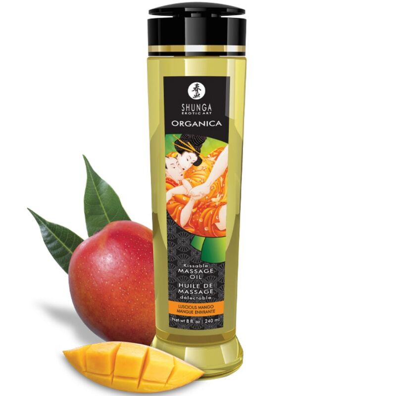 Comprar SHUNGA Aceite De Masaje Orgánico Mango 240 ML – Aceite Natural Para Una Experiencia Sensorial Sublime-Noxtic