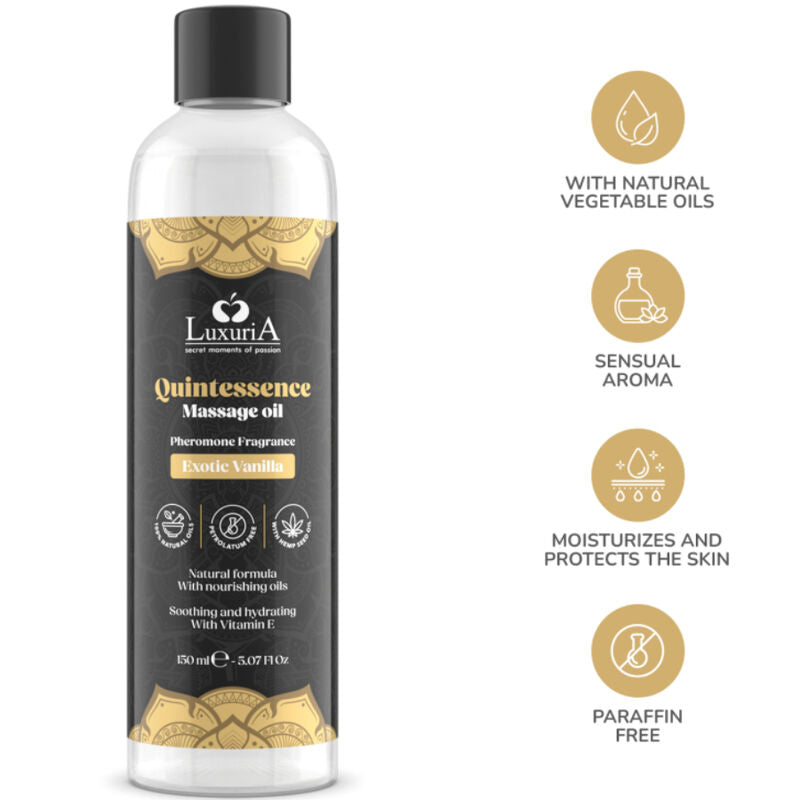 Comprar Intimatineline Luxuria Aceite De Masajes Vainilla Exótica 150 Ml – Aceite Natural Para Relajación Y Bienestar-Noxtic