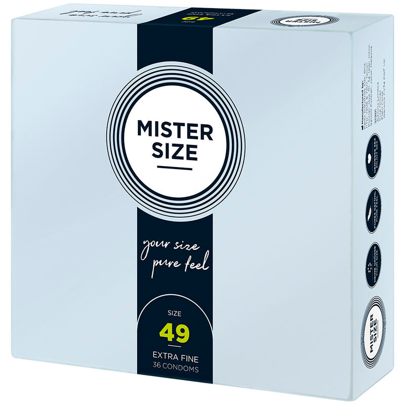 Comprar MISTER SIZE Preservativos Talla S 49 mm – Diseño Confortable Para Una Experiencia Inigualable-PRESERVATIVOS-Noxtic