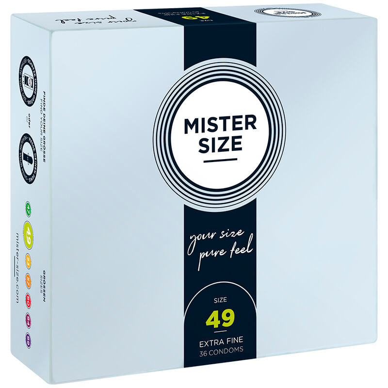 Comprar MISTER SIZE Preservativos Talla S 49 mm – Diseño Confortable Para Una Experiencia Inigualable-PRESERVATIVOS-Noxtic