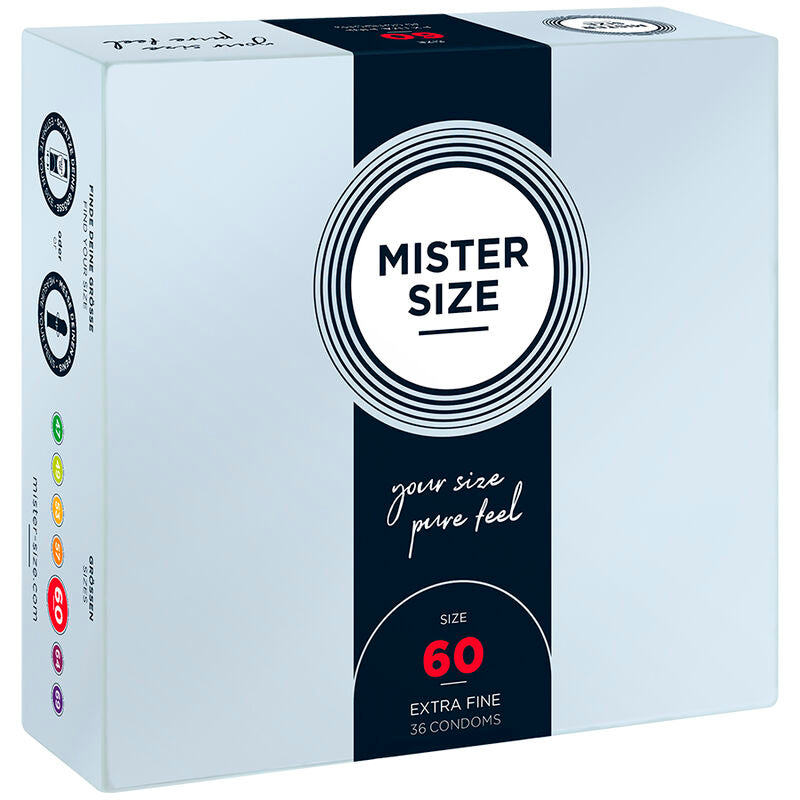 Comprar MISTER SIZE Preservativos Talla XL 60 Mm – Diseño Confortable Para Placer Seguro-PRESERVATIVOS-Noxtic
