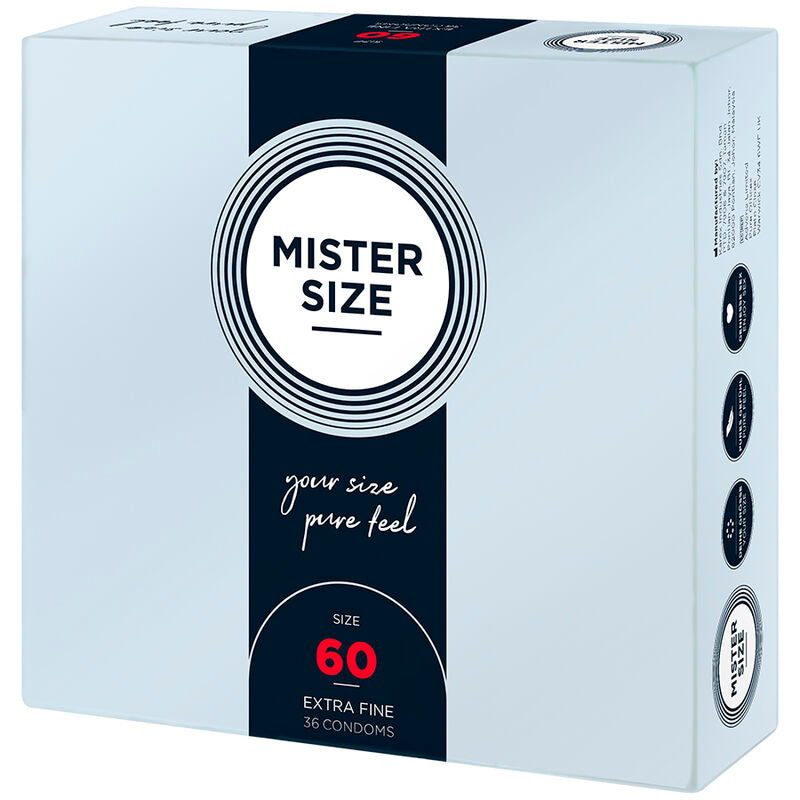 Comprar MISTER SIZE Preservativos Talla XL 60 Mm – Diseño Confortable Para Placer Seguro-PRESERVATIVOS-Noxtic