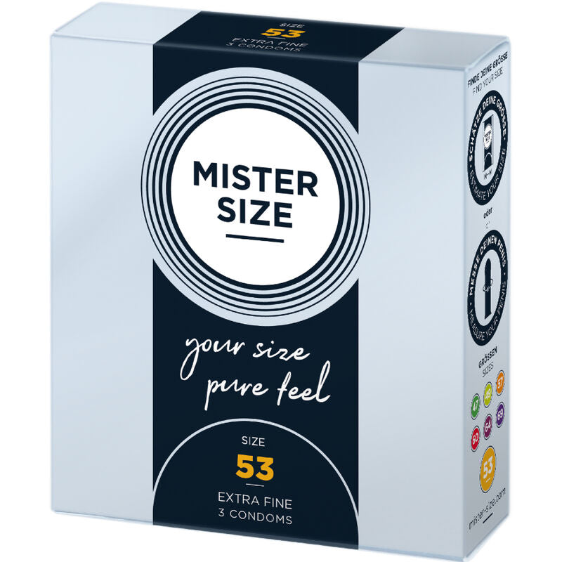 MISTER SIZE - CONDOMS SIZE M 53 MM (3 UNITS)