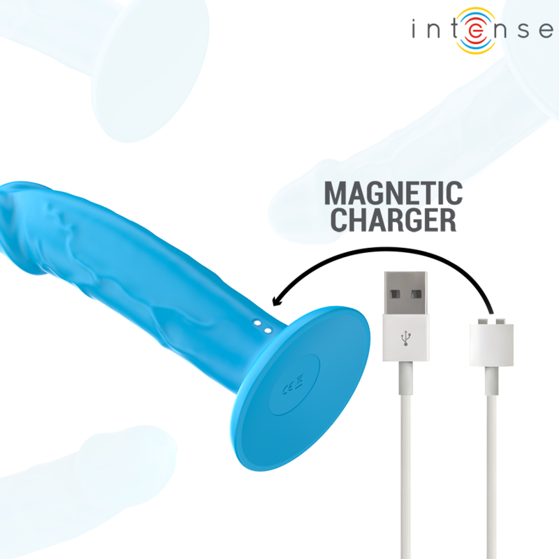 Comprar INTENSE Phoebe Vibrador Realístico Azul – 10 Modos De Vibración Con Control Remoto-Noxtic