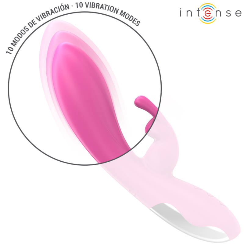 INTENSE Randall Vibrador Rabbit Rosa – Diseño Ergonómico Con 10 Modos De Vibración