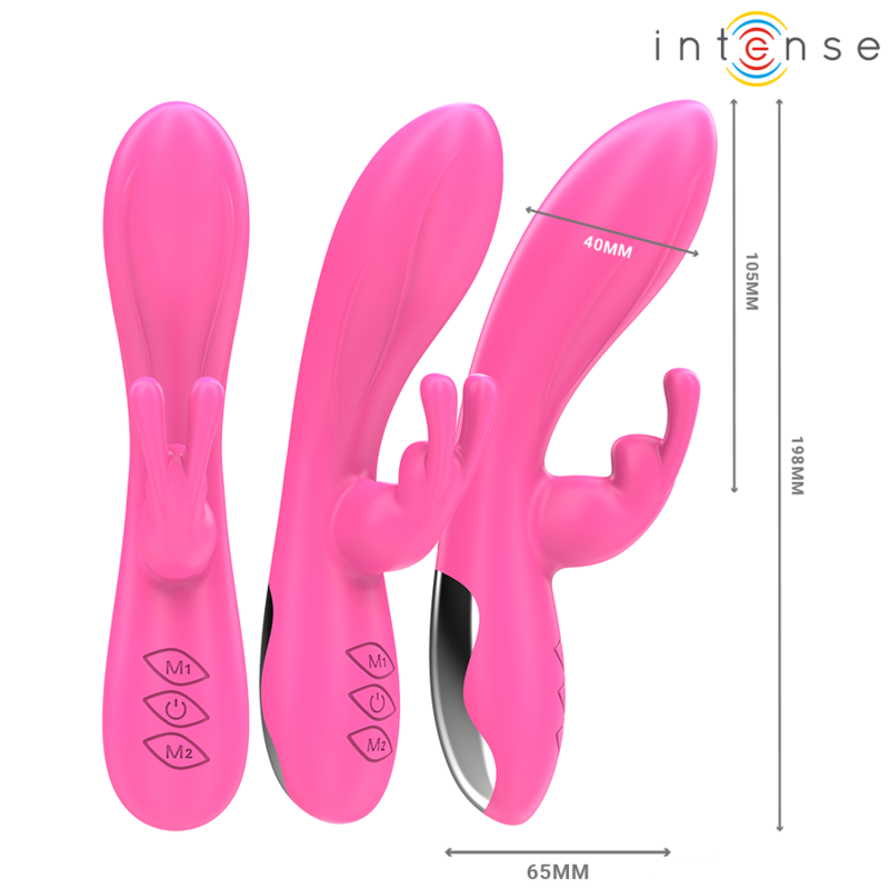 Comprar INTENSE Randall Vibrador Rabbit Rosa – Diseño Ergonómico Con 10 Modos De Vibración-Noxtic