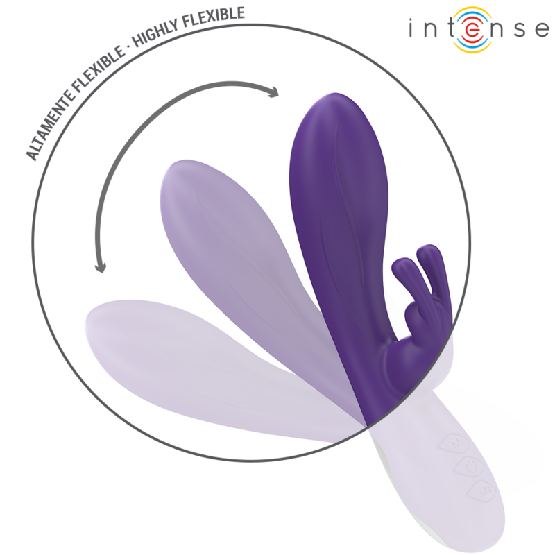 Comprar INTENSE Randall Vibrador Rabbit Morado – 10 Modos De Vibración Para Placer Personalizado-Noxtic