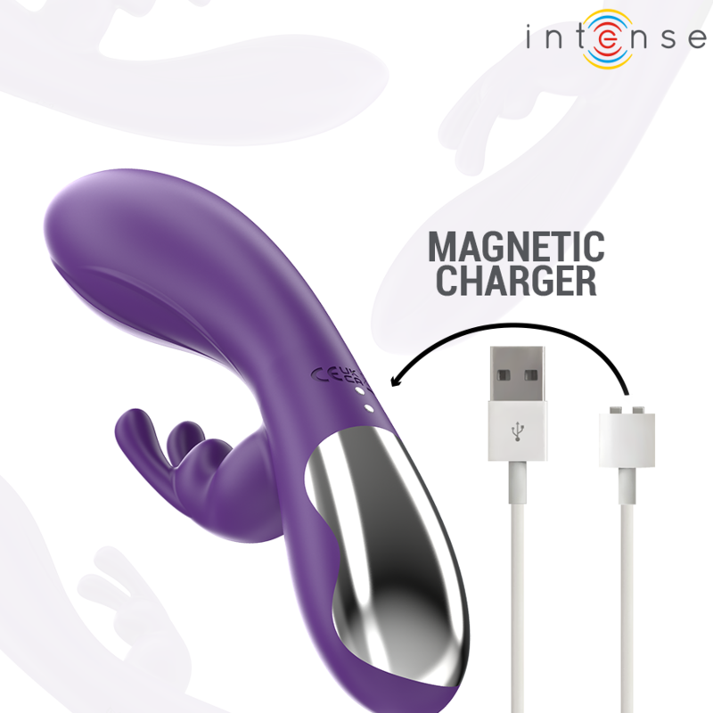 Comprar INTENSE Randall Vibrador Rabbit Morado – 10 Modos De Vibración Para Placer Personalizado-Noxtic