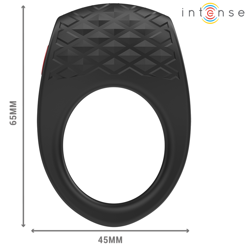 Comprar INTENSE Clover Anillo Vibrador Negro – Diseño Elegante Con 10 Modos De Vibración-Noxtic