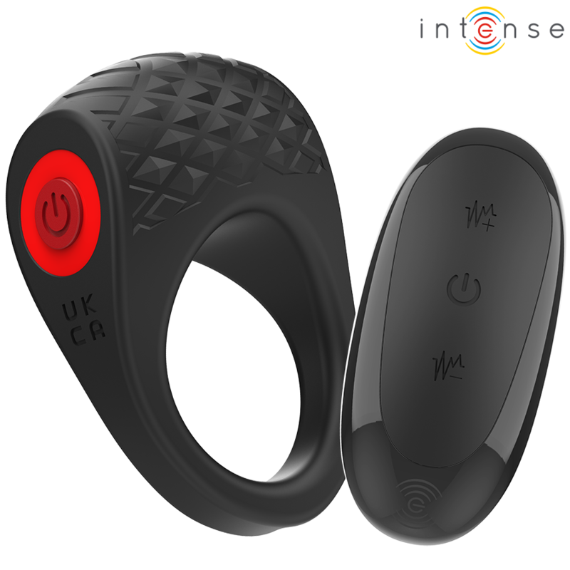 Comprar INTENSE Clover Anillo Vibrador Negro – Diseño Elegante Con 10 Modos De Vibración-Noxtic