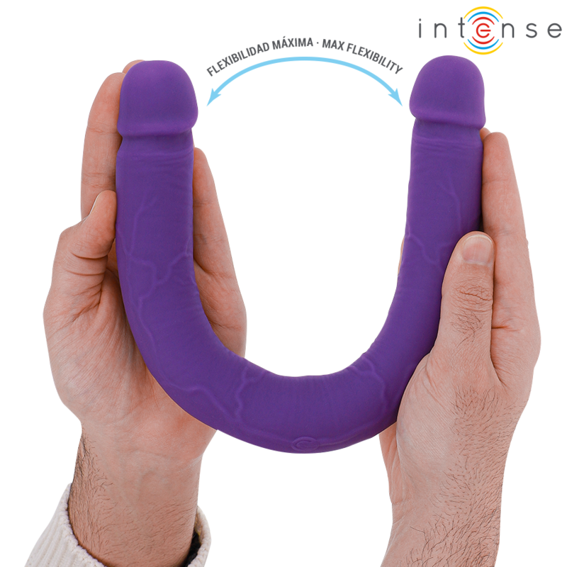 Comprar INTENSE Gunter Dildo Doble Vibrador 40 Cm Morado – Experiencia Compartida Con Control Remoto-Noxtic