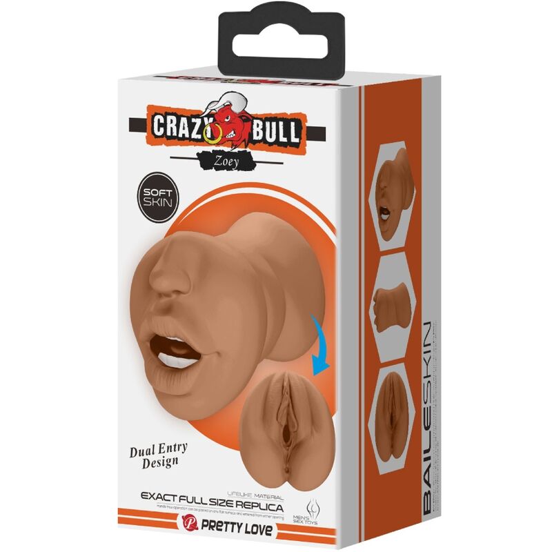 Comprar CRAZY BULL Zoey Masajeador Doble Con Diseño Realista Para Placer Personal-Noxtic