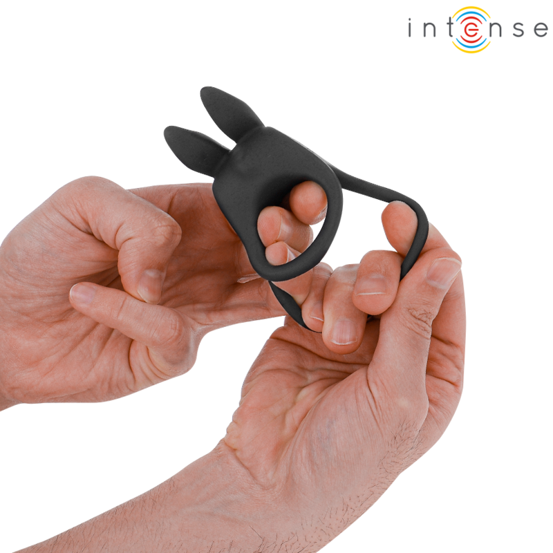 Comprar INTENSE Anillo Doble Vibrador SAM Negro – Diseño Elegante Con 10 Modos De Vibración-Noxtic