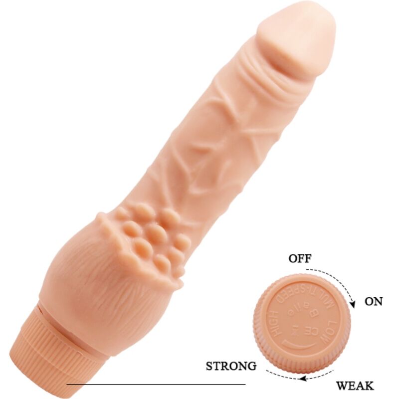 Comprar BAILE Barbara Vibrador Realístico 19.5 CM Natural – Diseño Ergonómico Para Placer Sensual-Noxtic
