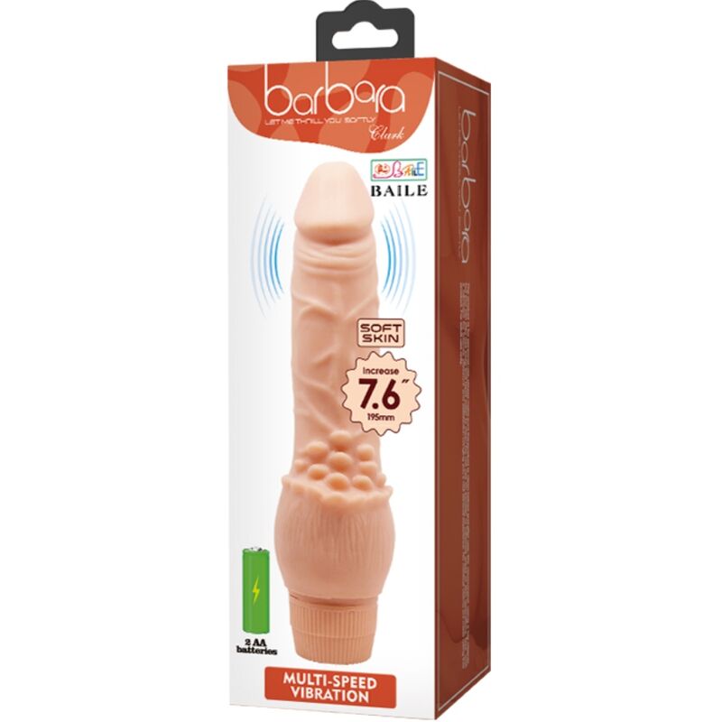 Comprar BAILE Barbara Vibrador Realístico 19.5 CM Natural – Diseño Ergonómico Para Placer Sensual-Noxtic