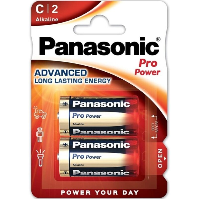 PANASONIC - PRO POWER PILA ALCALINA C LR14 BLISTER*2-PANASONIC-Noxtic