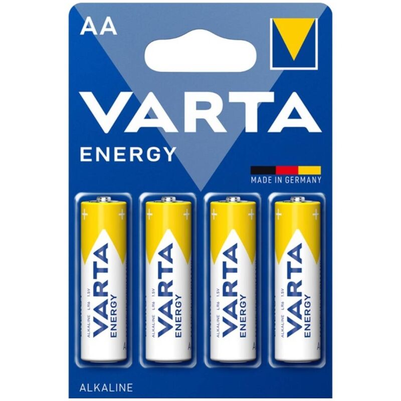 Comprar VARTA Energy Pila Alcalina AA LR6 Blister 4 – Potencia Duradera Para Dispositivos Electrónicos-Noxtic
