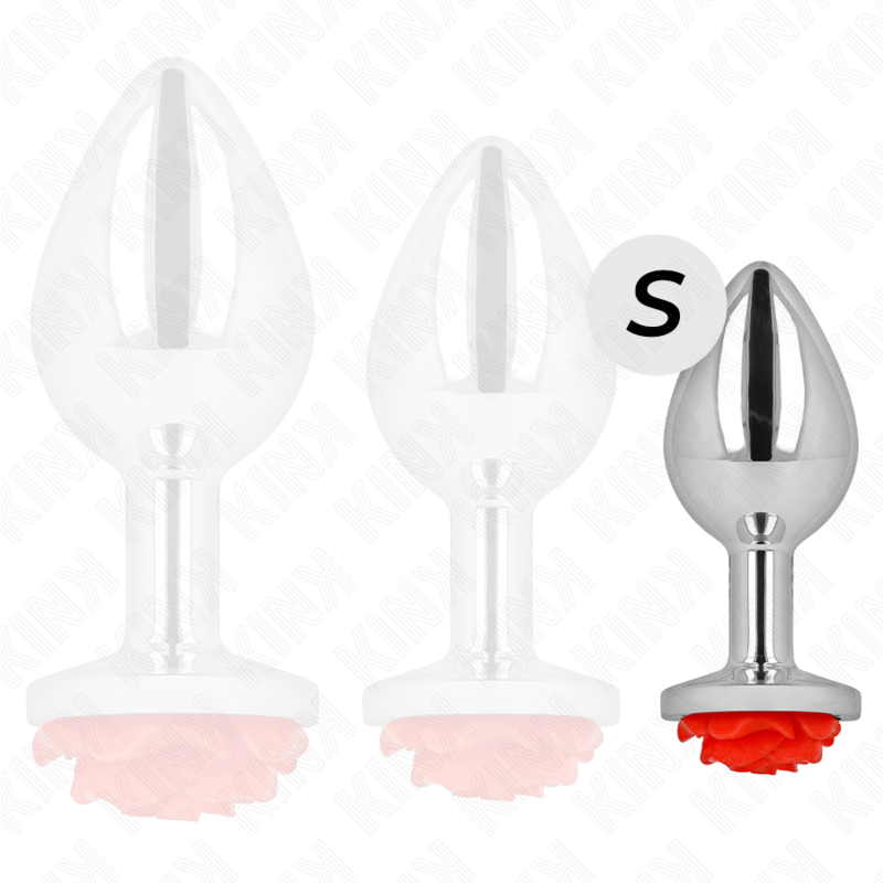 Comprar KINK Plug Anal Rosa Roja Talla S – Diseño Elegante Para Exploración Sensorial-Noxtic