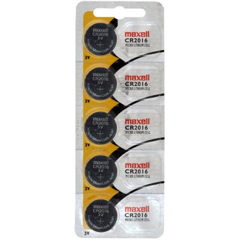 Comprar MAXELL Pila Botón Litio CR2016 3V Blister 5 Unidades – Solución Duradera Para Dispositivos Electrónicos-Noxtic