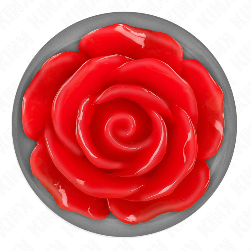 Comprar KINK Plug Anal Rosa Roja Talla L – Diseño Elegante Con Adorno Para Exploración Confiada-Noxtic