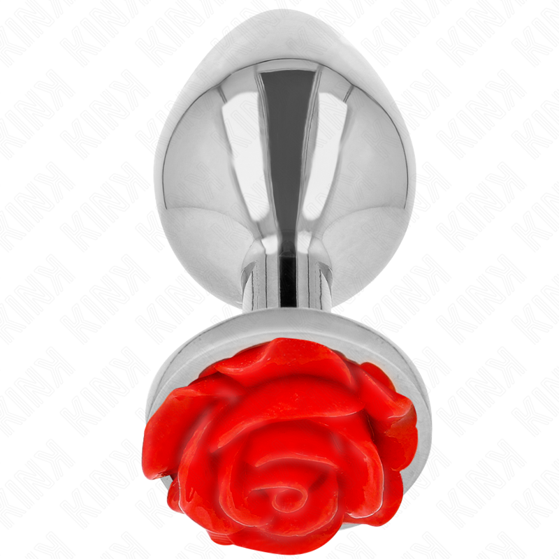 Comprar KINK Plug Anal Rosa Roja Talla L – Diseño Elegante Con Adorno Para Exploración Confiada-Noxtic