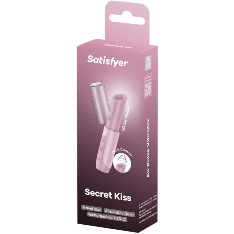 Comprar Satisfyer Secret Kiss Estimulador Clitoriano Rosa – Mini Masajeador Recargable Con Efecto Silencioso-Noxtic