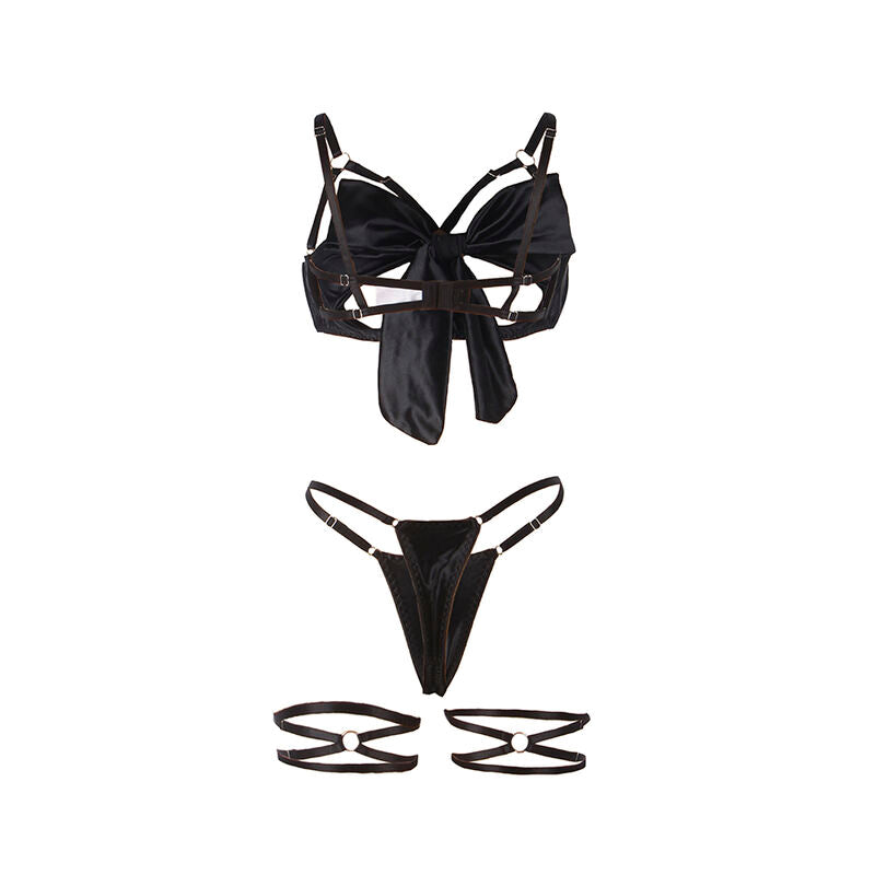Comprar SUBBLIME Set Sujetador Con Lazo Negro Ajustable S M – Lencería Elegante Para Comodidad Y Estilo-Noxtic