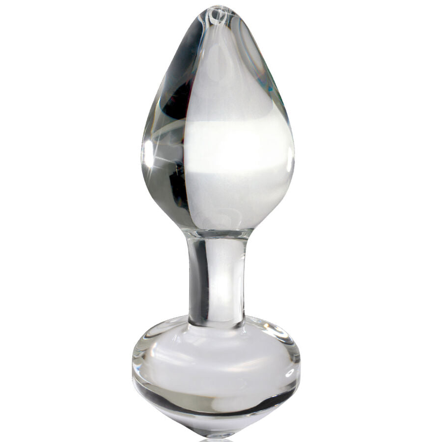 Comprar ICICLES N 44 Plug Transparente – Tapón De Vidrio De Lujo Con Diseño Curvado Para Placer Sensorial-Noxtic