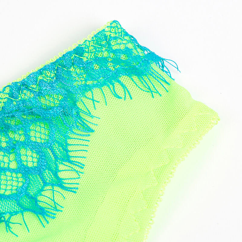 Comprar SUBBLIME Conjunto Sujetador Con Encaje Verde Y Azul L/XL – Diseño Sofisticado Que Resalta Tu Estilo Y Elegancia-Noxtic