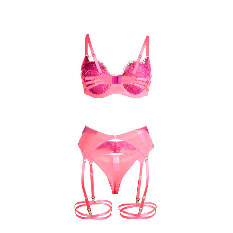 Comprar SUBBLIME Conjunto Sujetador Con Encaje Rosa Y Morado L XL – Diseño Elegante Con Comodidad Sensorial-Noxtic