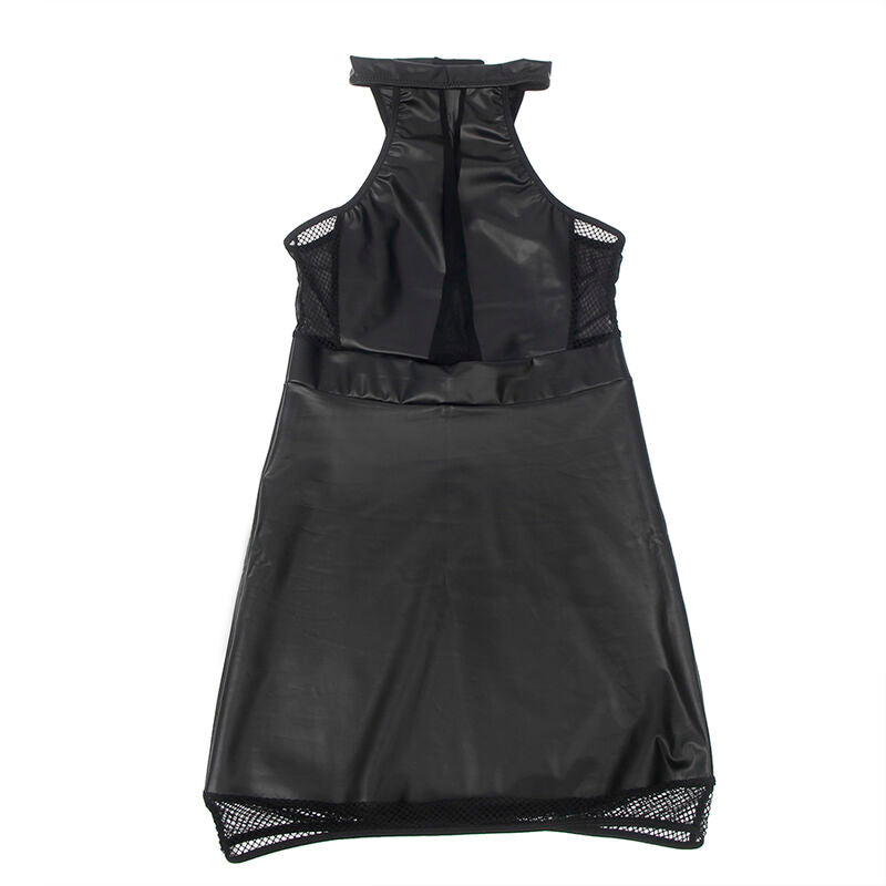 Comprar SUBBLIME Vestido Cuello Halter Negro L/XL – Diseño Elegante Con Transparencias Para Ocasiones Especiales-Noxtic
