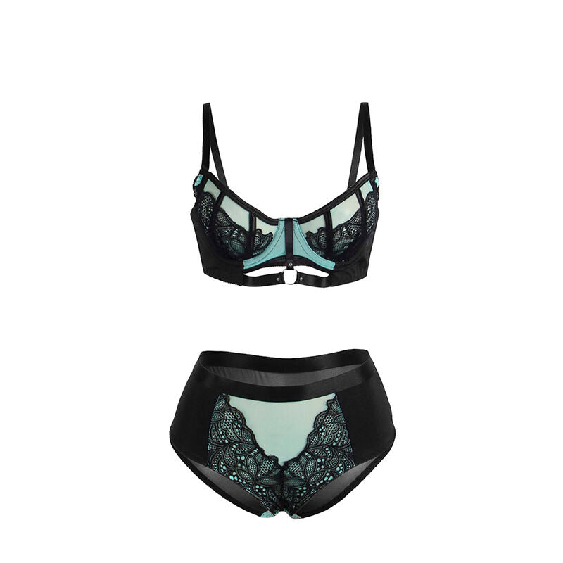 Comprar SUBBLIME Conjunto Sujetador Con Cremallera De Malla Verde L/XL – Elegancia Y Comodidad Para Tu Estilo-Noxtic