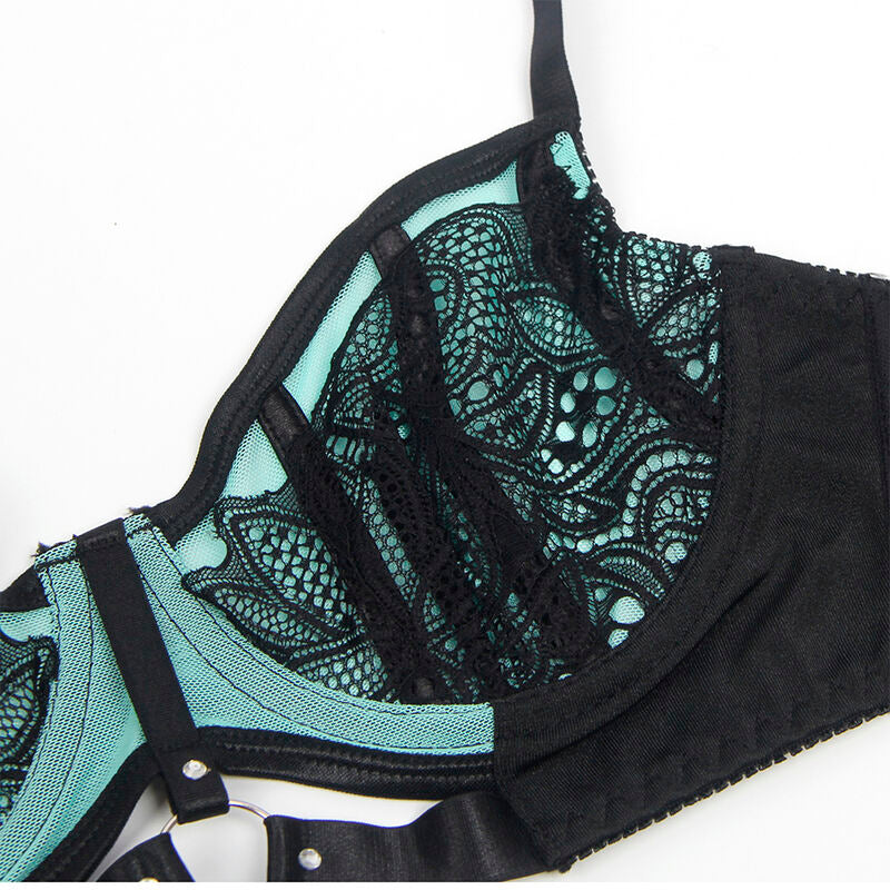 Comprar SUBBLIME Conjunto Sujetador Con Cremallera De Malla Verde L/XL – Elegancia Y Comodidad Para Tu Estilo-Noxtic