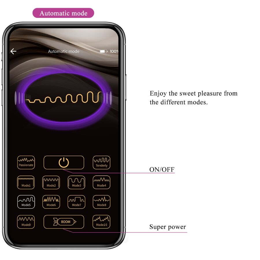 Comprar Pretty Love Leviathan Morado – Vibrador Recargable Con Control App Para Libertad Sensual-Noxtic