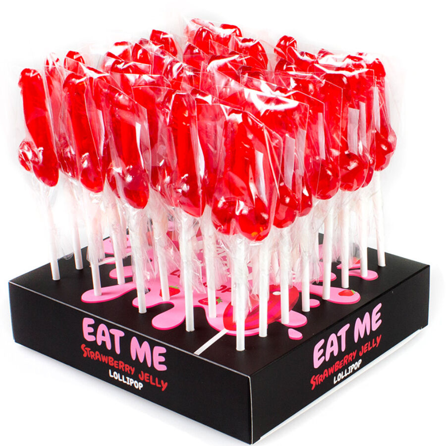Comprar Secretplay Expositor Surtido Piruletas Fresa 40 Unidades – Dulces Divertidos Para Celebraciones Festivas-Noxtic