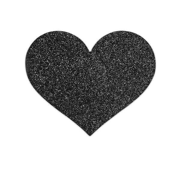 Comprar Bijoux Indiscrets Pezoneras Flash Corazón Negro – Decoraciones Reutilizables Para Estilo y Seducción-Noxtic