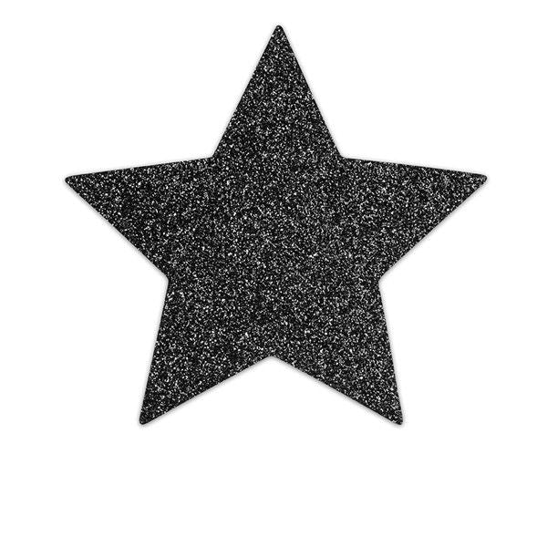 Comprar BIJOUX Indiscrets Pezoneras Flash Estrella Negro – Decoraciones Corporales Reutilizables Con Brillos Deslumbrantes-Noxtic