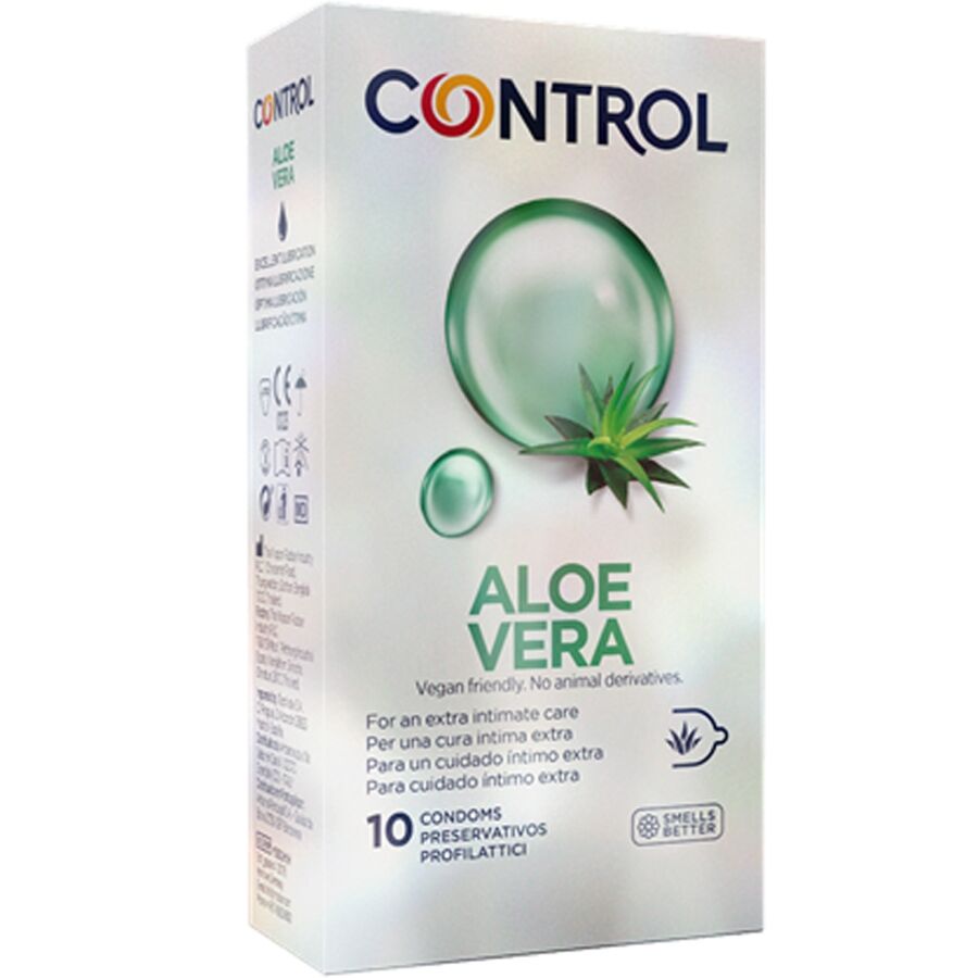 Comprar CONTROL Preservativos Con Aloe Vera 10 Unidades – Protección Confortable Y Sensación Suave-PRESERVATIVOS-Noxtic