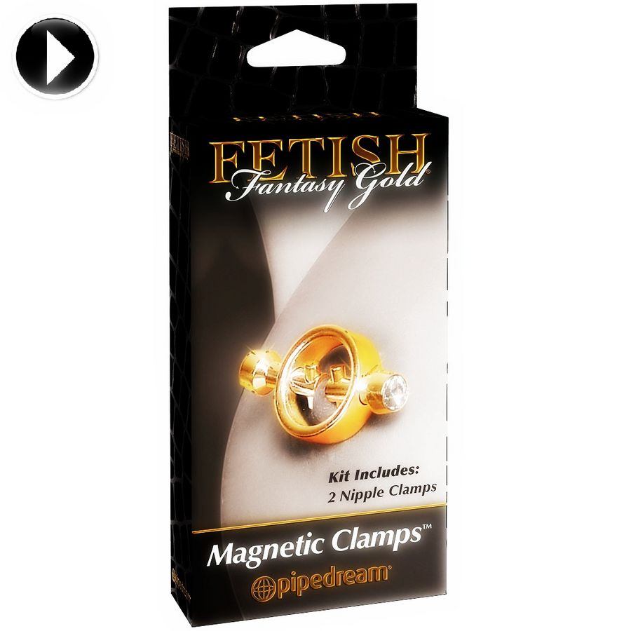 Fetish Fantasy Gold Pinzas Magnéticas – Diseño Elegante En Acero Pulido De Alta Calidad