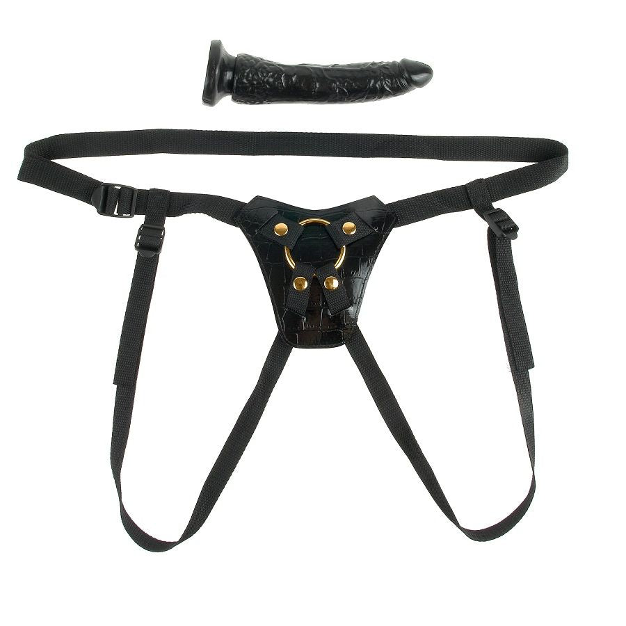 Comprar Fetish Fantasy Gold Arnés Diseño – Arnés Ajustable De PVC Y Látex Para Comodidad Personalizada-Noxtic