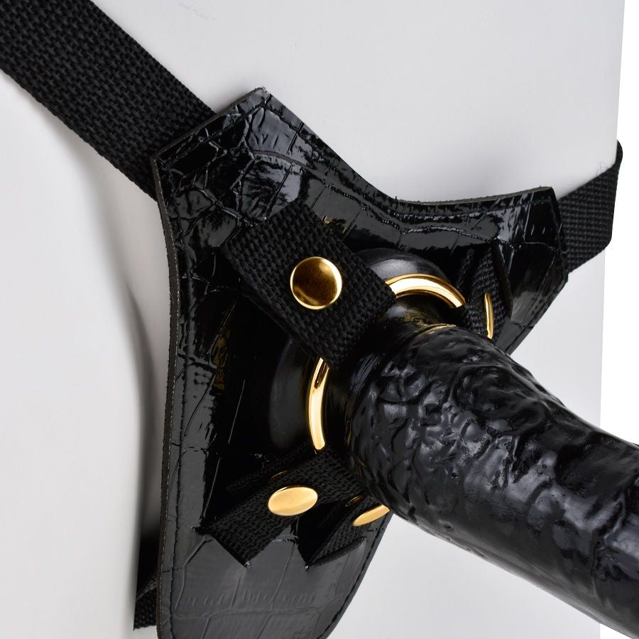 Comprar Fetish Fantasy Gold Arnés Diseño – Arnés Ajustable De PVC Y Látex Para Comodidad Personalizada-Noxtic
