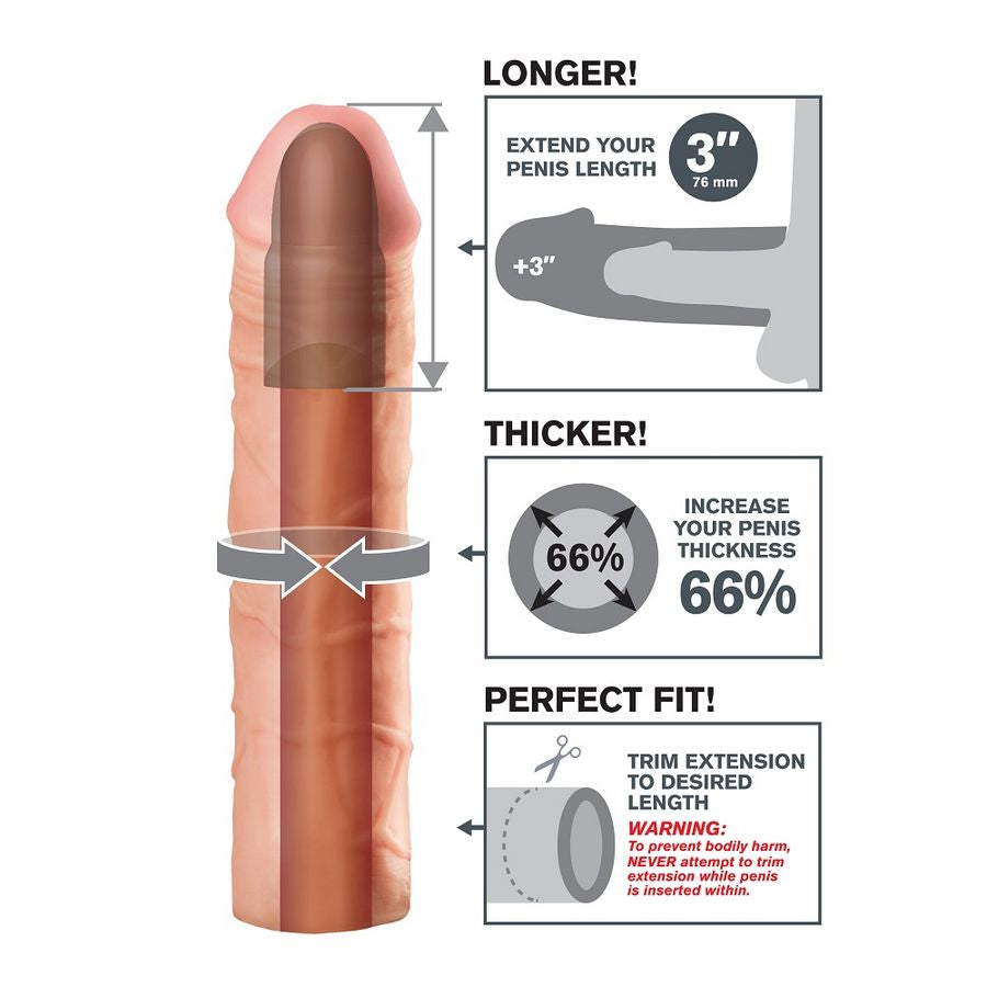 FANTASY X- TENSIONS - MEGA 3 EXTENSIÓN PARA EL PENE