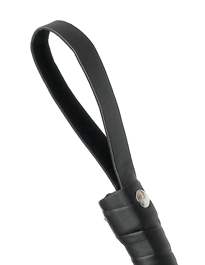 Comprar Fetish Fantasy Látigo Azotador Piel Negro – Diseño Ergonomico Con Mango Trenzado Para Agarre Seguro-Noxtic